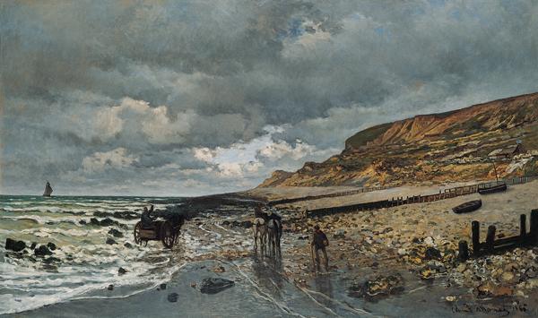 Claude Monet La Pointe de la Heve at Low Tide France oil painting art